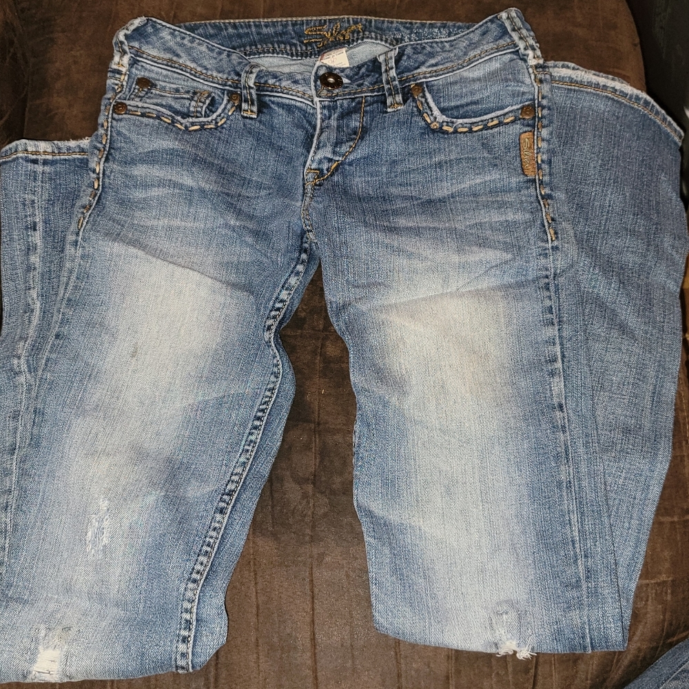 Silver jeans